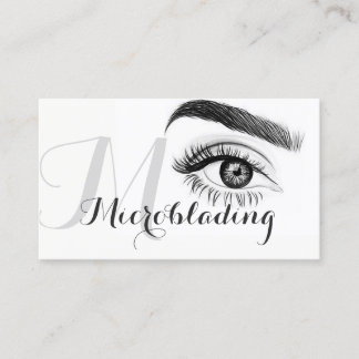 Microblading, Eyebrows, Tattoo, Permanente Makeup Visitekaartje