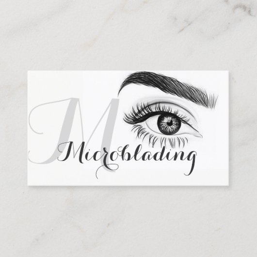 Microblading, Eyebrows, Tattoo, Permanente Makeup Visitekaartje (Voorkant)