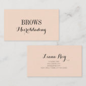 Microblading, Eyebrows, Tattoo, Permanente Makeup Visitekaartje (Voorkant / Achterkant)