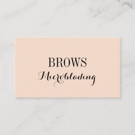 Microblading, Eyebrows, Tattoo, Permanente Makeup Visitekaartje (Voorkant)