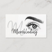 Microblading, Eyebrows, Tattoo, Permanente Makeup Visitekaartje (Voorkant)