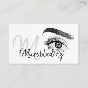 Microblading, Eyebrows, Tattoo, Permanente Makeup Visitekaartje