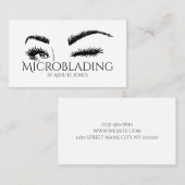 Microblading, Eyebrows, Tattoo, Permanente Makeup Visitekaartje (Voorkant / Achterkant)