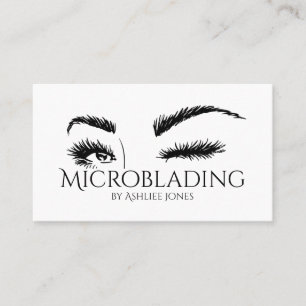 Microblading, Eyebrows, Tattoo, Permanente Makeup Visitekaartje