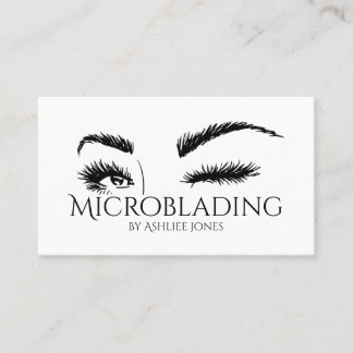 Microblading, Eyebrows, Tattoo, Permanente Makeup Visitekaartje