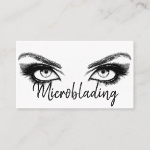 Microblading, Eyebrows, Tattoo, Permanente Makeup Visitekaartje