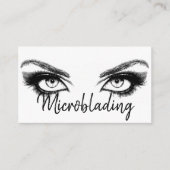 Microblading, Eyebrows, Tattoo, Permanente Makeup Visitekaartje (Voorkant)