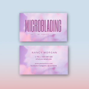 Microblading holografisch Paarse Visitekaartje