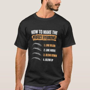 Microblading kunstenaar maken perfecte wenkbrauw e t-shirt