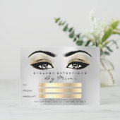 Microblading Lashes Makeup Artist Certificate Gift (Staand voorkant)