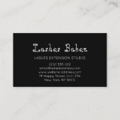 Microblading Makeup Eyelash Black Gold Visitekaartje (Achterkant)