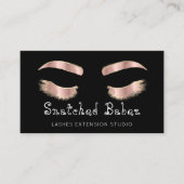 Microblading Makeup Eyelash Black Roos Blush Visitekaartje (Voorkant)
