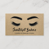 Microblading Makeup Eyelash Studio QR-codes Visitekaartje (Voorkant)