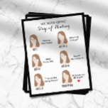 Microblading Natercare Instruction Classy Framed Flyer<br><div class="desc">Microblading Aftercare Instruction Elegant Framed Flyers.</div>