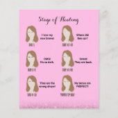 Microblading Natercare Instruction Moderne roze Flyer (Achterkant)