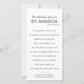 Microblading Nazorg Eenvoudige Witte Instructie Bedankkaart (Voorkant)