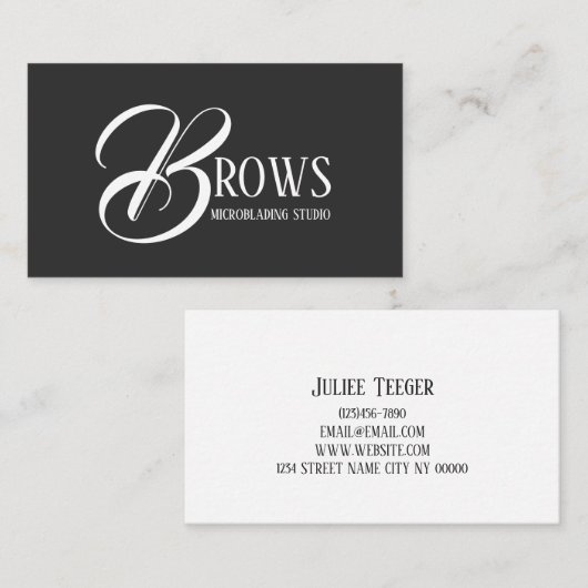 Microblading & Permanent Makeup Visitekaartje (Voorkant / Achterkant)