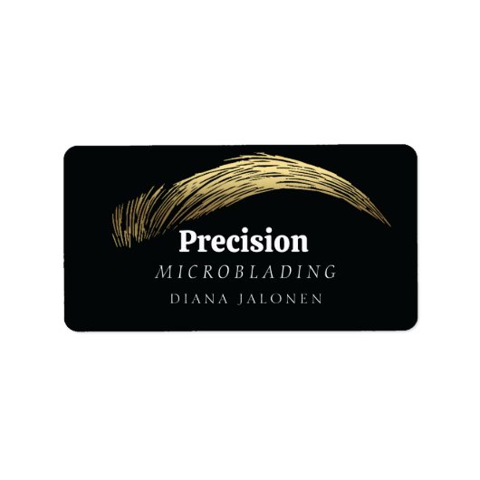 Microblading PMU Artist Salon Etiket (Voorkant)