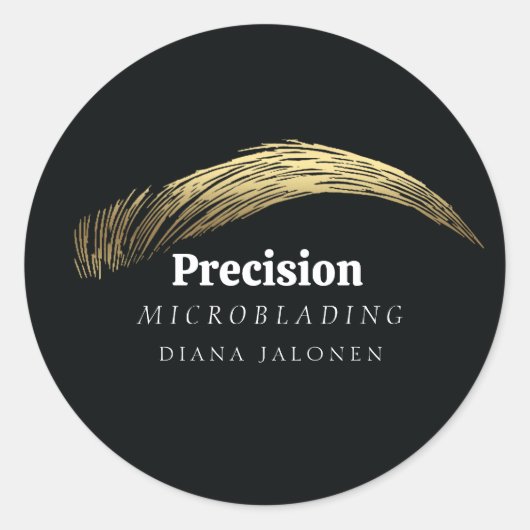 Microblading PMU Artist Salon Ronde Sticker (Voorkant)