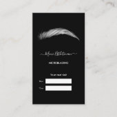 MICROBLADING Salon Appointment Card Afsprakenkaartje (Voorkant)