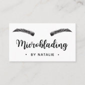 Microblading semi - permanente make-up wit minimaa visitekaartje (Voorkant)