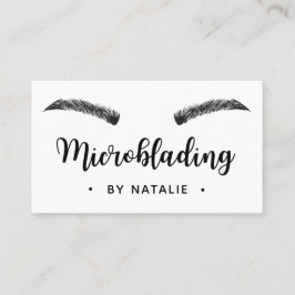 Microblading semi - permanente make-up wit minimaa visitekaartje