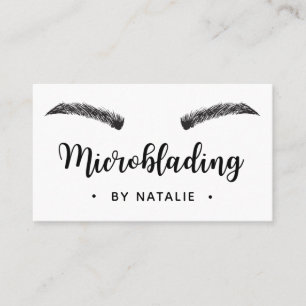 Microblading semi - permanente make-up wit minimaa visitekaartje