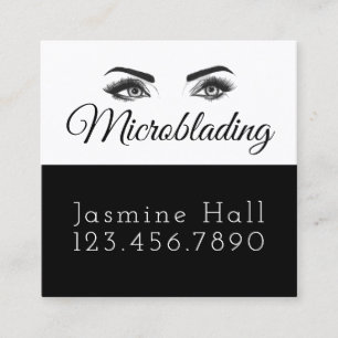 Microblading, Wenkbrauwen, Tatoeage, Permanente Ma Vierkante Visitekaartje