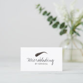 Microblading Wenkbrauwsymbool Permanente Make-up K Visitekaartje (Staand voorkant)