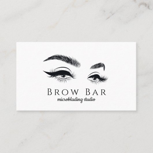 Microblading & Wimper Extensions Visitekaartje (Voorkant)