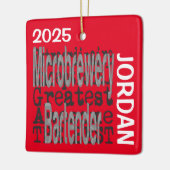Microbwery Bartender Extraordinaire Keramisch Ornament (Links)