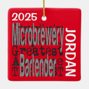 Microbwery Bartender Extraordinaire Keramisch Ornament