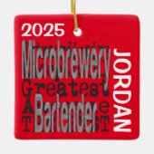 Microbwery Bartender Extraordinaire Keramisch Ornament (Voorkant)
