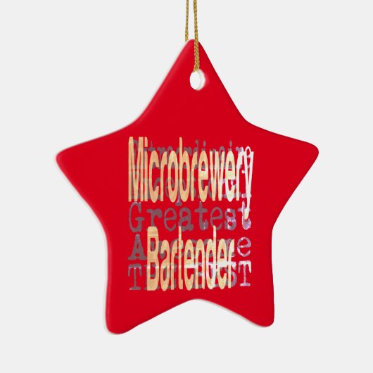 Microbwery Bartender Extraordinaire Keramisch Ornament (Rechts)