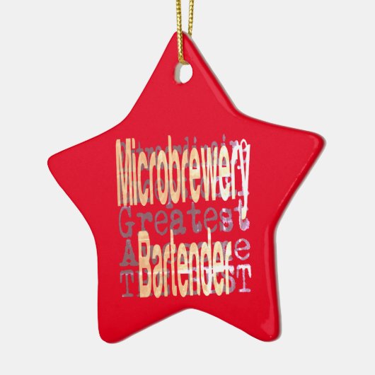 Microbwery Bartender Extraordinaire Keramisch Ornament (Links)