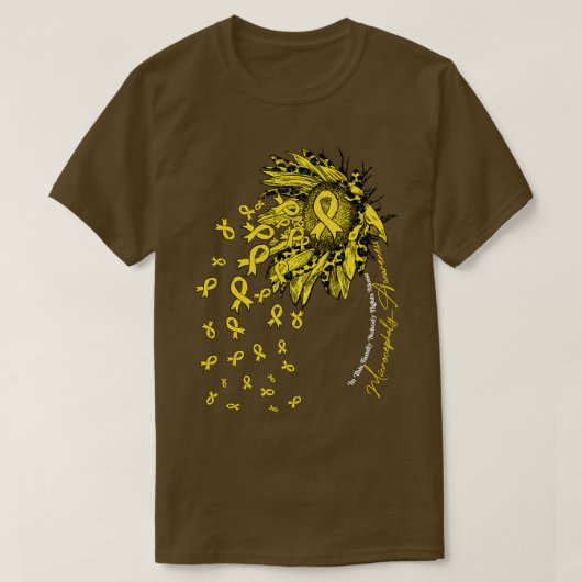 Microcefalie Bewustzijn zonnebloem niemand T-shirt (Design voorkant)