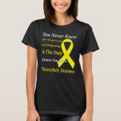 Microcephaly Awareness Yellow Ribbon Support T-shirt (Voorkant)