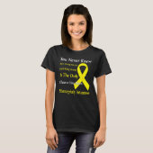Microcephaly Awareness Yellow Ribbon Support T-shirt (Voorkant volledig)