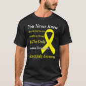 Microcephaly Awareness Yellow Ribbon Support T-shirt (Voorkant)