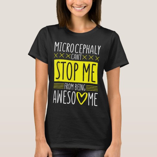 Microcephaly Can't Stop Me, Microcephaly Fighter S T-shirt (Voorkant)