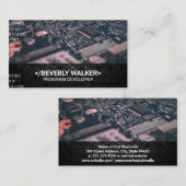 Microchip | Binaire Code Visitekaartje (Voorkant / Achterkant)