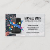 Microchip | Moederbord Technologie | Smartphone  Visitekaartje (Voorkant)