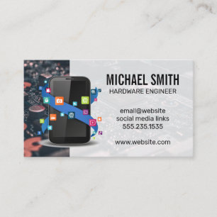 Microchip   Moederbordtechnologie   Slimme telefoo Visitekaartje