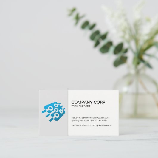 Microchip | Technologie Afsprakenkaartje (Staand voorkant)