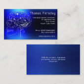 microchipschakelingen hersentechnologie visitekaar visitekaartje (Voorkant / Achterkant)