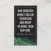 Microchiptechnologie | Nieuwe huur Visitekaartje (Voorkant)