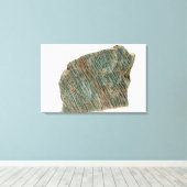 Microcline, variëteit Amazoniet, Ontario, Canada Canvas Afdruk (Insitu (Houten vloer))