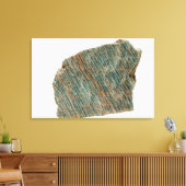 Microcline, variëteit Amazoniet, Ontario, Canada Canvas Afdruk (Insitu (Woonkamer))