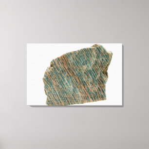Microcline, Variety Amazonite, Ontario, Canada Canvas Afdruk