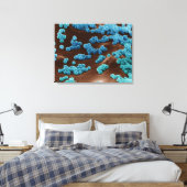 Micrococcus-bacteriën op agar canvas afdruk (Insitu (Slaapkamer))